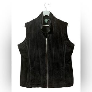 Woolrich Black Corduroy Vest – XL
